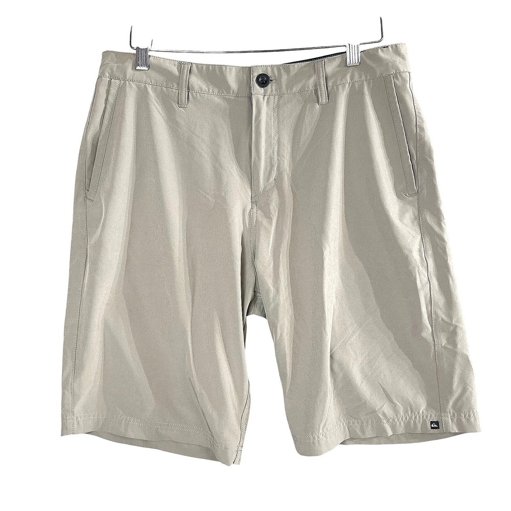 Quiksilver Amphibian Shorts Mens 33 Khaki Quick Dry BoardShorts Gorpcore Coastal
